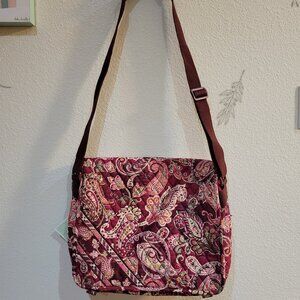 NWT Vera Bradley Messenger Bag in Piccadilly Plum